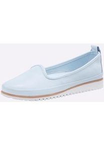 Slipper Gr. 36, blau (hellblau) Damen Schuhe Ballerinas