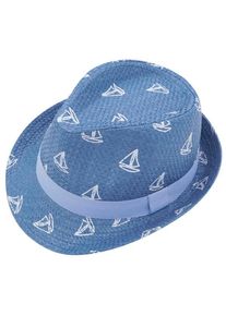 MaxiMo Mini Boy Trilby Boat Hut Kinder (Gr 49 cm |blau)