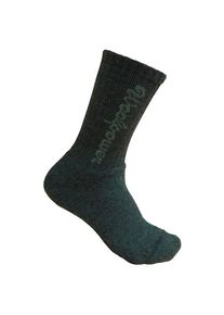 Multifunktionssocken Woolpower Socks 400 Logo Kinder (Gr 22-24 |schwarz)