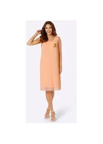 Jerseykleid Lady "Jersey-Kleid" Gr. 54, Normalgrößen, rot (apricot) Damen Kleider Partykleid Etuikleid