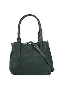 Henkeltasche Samantha Look Gr. B/H/T: 29cm x 25cm x 18cm onesize, grün (dunkelgrün) Damen Taschen echt Leder, Made in Italy