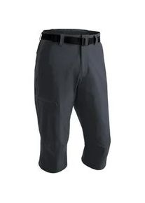 Caprihose Maier Sports "Jennisei" Gr. 34, Kurzgrößen, schwarz Herren Hosen Funktionscapri aus atmungsaktivem, elastischem Material