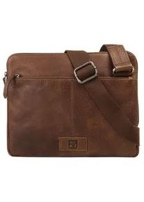 Umhängetasche Bodenschatz Gr. B/H/T: 31cm x 25cm x 2cm onesize, braun (cognac) Damen Taschen echt Leder