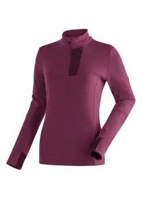 Funktionsshirt Maier Sports "Skutvik HZ W" Gr. 48, pink (magenta) Damen Shirts funktionaler Midlayer für Damen, hohe Atmungsaktivität