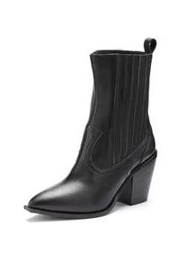 Cowboy Boots Lascana Gr. 38, schwarz Damen Schuhe Cowboyboots Schlupfboots Cowboy-Stiefelette Stiefelette Cowboy Stiefelette, Western Ankleboots, Stretch-Einsatz