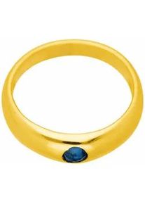 Ketten-Anhänger ADELIA ́S "333 Gold Anhänger Taufring mit Safir Ø 11,2 mm" Schmuckanhänger Gr. Gelbgold 333, blau Damen 333 Gold mit Safir Goldschmuck für