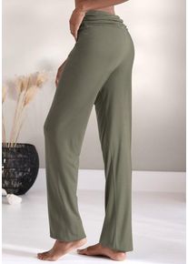 Buffalo Haremshose beige Gr. 32/34 für Damen. Bequem. Nachhaltig.