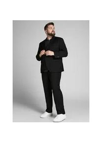 Jack & Jones PlusSize Anzug JACK & JONES PLUSSIZE "JPRFRANCO SUIT NOOS PLS" Gr. 68, N-Gr, schwarz Herren Anzüge