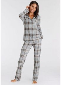 s.Oliver Pyjama (2 tlg) mit schönem Muster, grau