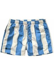 Mey & Edlich OAS Herren Bade-Shorts Regular Fit Blau gestreift - XL