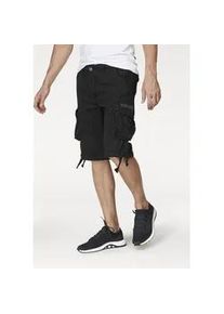 Cargobermudas Alpha Industries "Jet Short" Gr. 30, N-Gr, schwarz Herren Hosen