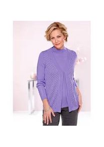 Classic Dog 2-in-1-Pullover CLASSIC "Pullover" Gr. 52, lila (lavendel) Damen Pullover