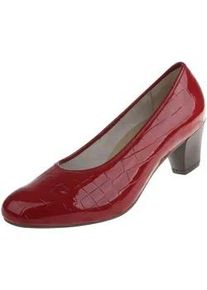 Pumps Lei by tessamino "Carmen" Gr. 38, rot Damen Schuhe mit Reptilien-Prägung