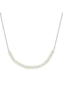 Collier Giorgio Martello MILANO "mit Süßwasser-Perlen, Silber 925" Halsketten Gr. 45cm, Silber 925 (Sterlingsilber), silberfarben (silber) Damen