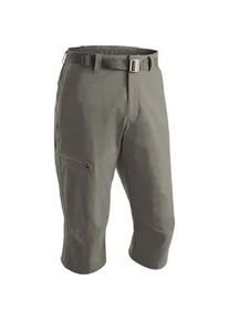 Caprihose Maier Sports "Jennisei" Gr. 30, Kurzgrößen, braun (schlamm) Herren Hosen Funktionscapri aus atmungsaktivem, elastischem Material