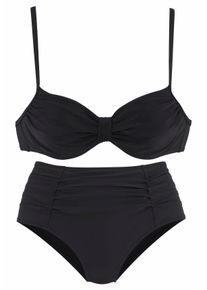 Lascana Große Größen Bügel-Bikini Gr. 40C schwarz für Damen