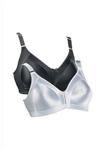 Naturana Große Größen Minimizer-BH Gr. 75B weiß/schwarz für Damen
