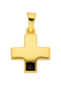 Ketten-Anhänger ADELIA ́S "333 Gold Kreuz Anhänger" Schmuckanhänger Gr. Gelbgold 333, goldfarben (gold) Damen Goldschmuck für & Herren