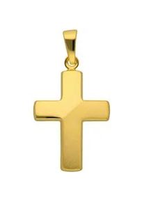 Ketten-Anhänger ADELIA ́S "585 Gold Kreuz Anhänger" Schmuckanhänger Gr. Gelbgold 585, goldfarben (gold) Damen Goldschmuck für & Herren