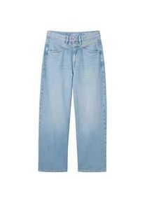 Tom Tailor Damen Culotte Jeans mit TENCELTM Lyocell, blau, Uni, Gr. 33/28
