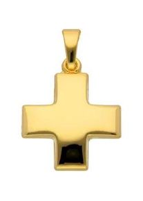 Ketten-Anhänger ADELIA ́S "333 Gold Kreuz Anhänger" Schmuckanhänger Gr. Gelbgold 333, goldfarben (gold) Damen Goldschmuck für & Herren