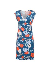 Ragwear Crupi Print Jerseykleid Damen - blau - Gr. XS - Viskose/Elastan
