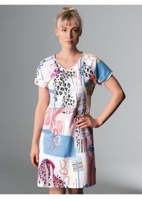 TRIGEMA Nachthemd TRIGEMA Nachthemd mit abstraktem Allover-Print (1-tlg), weiß