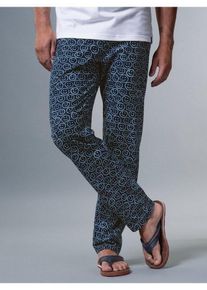 TRIGEMA Schlafanzug TRIGEMA Pyjamahose mit Smiley-Print (1 tlg), blau