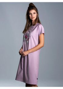 TRIGEMA Nachthemd TRIGEMA Nachthemd mit floralem Print (1-tlg), lila