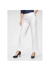 Bequeme Jeans MAC "Gracia" Gr. 44, Länge 34, weiß (white denim) Damen Jeans