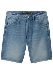 Tom Tailor DENIM Herren Lockere Jeans Shorts, blau, Uni, Gr. XXL
