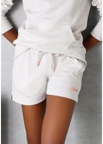 BENCH. LOUNGEWEAR Relaxshorts mehrfarbig Gr. 32/34 für Damen. Mit Logoschriftzug, Logodruck. Basic. Nachhaltig.