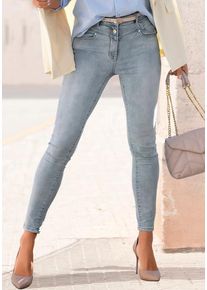 Lascana Skinny-fit-Jeans mehrfarbig Gr. 34 für Damen. Figurbetont. Nachhaltig.