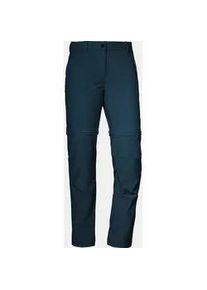 Menabo Zip-away-Hose SCHÖFFEL "Pants Zip Off" Gr. 36, Normalgrößen, blau (dunkelblau) Damen Hosen Wanderhosen