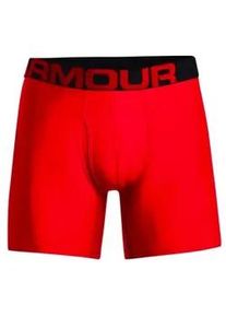 Herren Boxer Shorts Under Armour Tech 6in 2 Pack-RED M - Rot - M