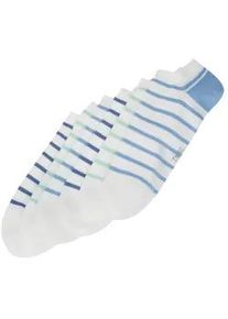 Tom Tailor Herren Sneaker Socken im 6er-Set, blau, Streifenmuster, Gr. 43-46
