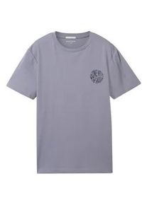 Tom Tailor Jungen T-Shirt mit Bio-Baumwolle, grau, Textprint, Gr. 152