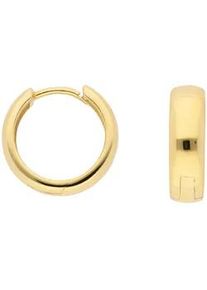 Paar Ohrhänger ADELIA ́S "1 333 Gold Ohrringe / Creolen Ø 14 mm" Gr. Damen, Gelbgold 333, goldfarben (gold) Damen 333 Gold Goldschmuck für