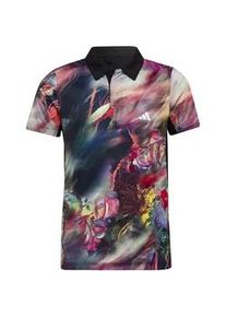 Kinder T-Shirt Adidas Melbourne Tennis Polo Shirt Multicolor 128 cm - Rot - 128 cm