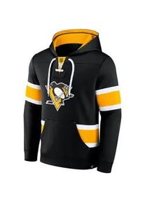 Herren Hoodie Fanatics Mens Iconic NHL Exclusive Pullover Hoodie Pittsburgh Penguins - Schwarz - S