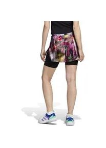 Damen Rock Adidas Melbourne Tennis Skirt Multicolor/Black M - Rosa - M