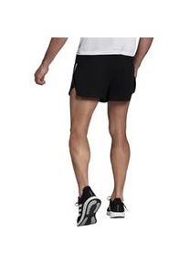 Herren Shorts Adidas Run Fast Reflective Split Shorts Black S - Schwarz - S