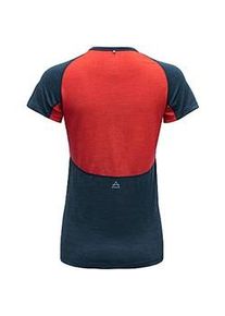 Damen T-Shirt DEVOLD Running T-Shirt Flood XS - blau und rot - XS