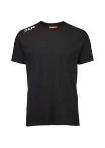 Herren T-Shirt CCM SS Essential Tee Black - Schwarz - XXL