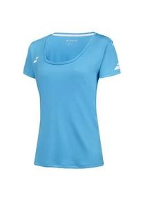 Damen T-Shirt Babolat Play Cap Sleeve Top Women Cyan Blue M - Türkis - M