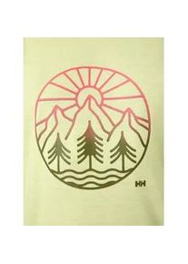 Damen T-Shirt Helly Hansen Skog Recycled Graphic Tee Fadded Yallow M - Gelb - M