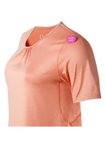 Damen T-Shirt Endurance Bree Melange S/S Tee Blooming Dahlia - Lachs - Q5/54