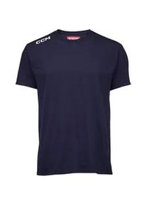Herren T-Shirt CCM SS Essential Tee Navy - Blau - M