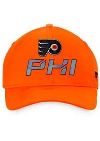 Herren Kappe Fanatics Authentic Pro Locker Room Structured Adjustable Cap NHL Philadelphia Flyers - orange - universelle