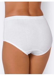 wäschepur WÄSCHEPUR Damen Taillenslip, Gr. 38, weiß, 100% Baumwolle, Unterhosen